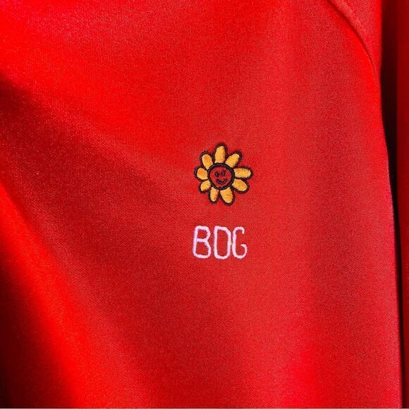 Bdg Elle Zip-front Jacket In Red Size Extra Large - Picture 5 of 12